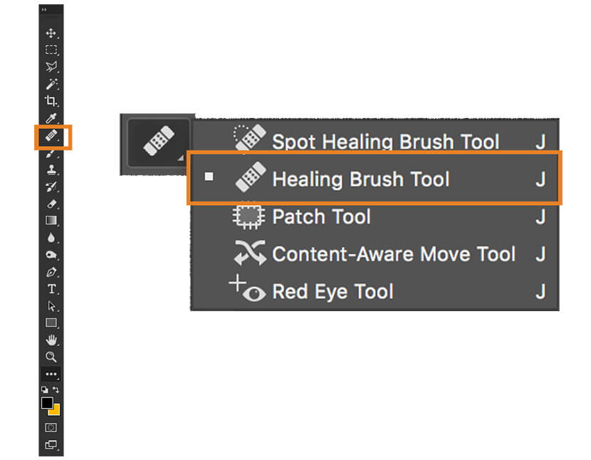 healing brush photoshop cc 2018