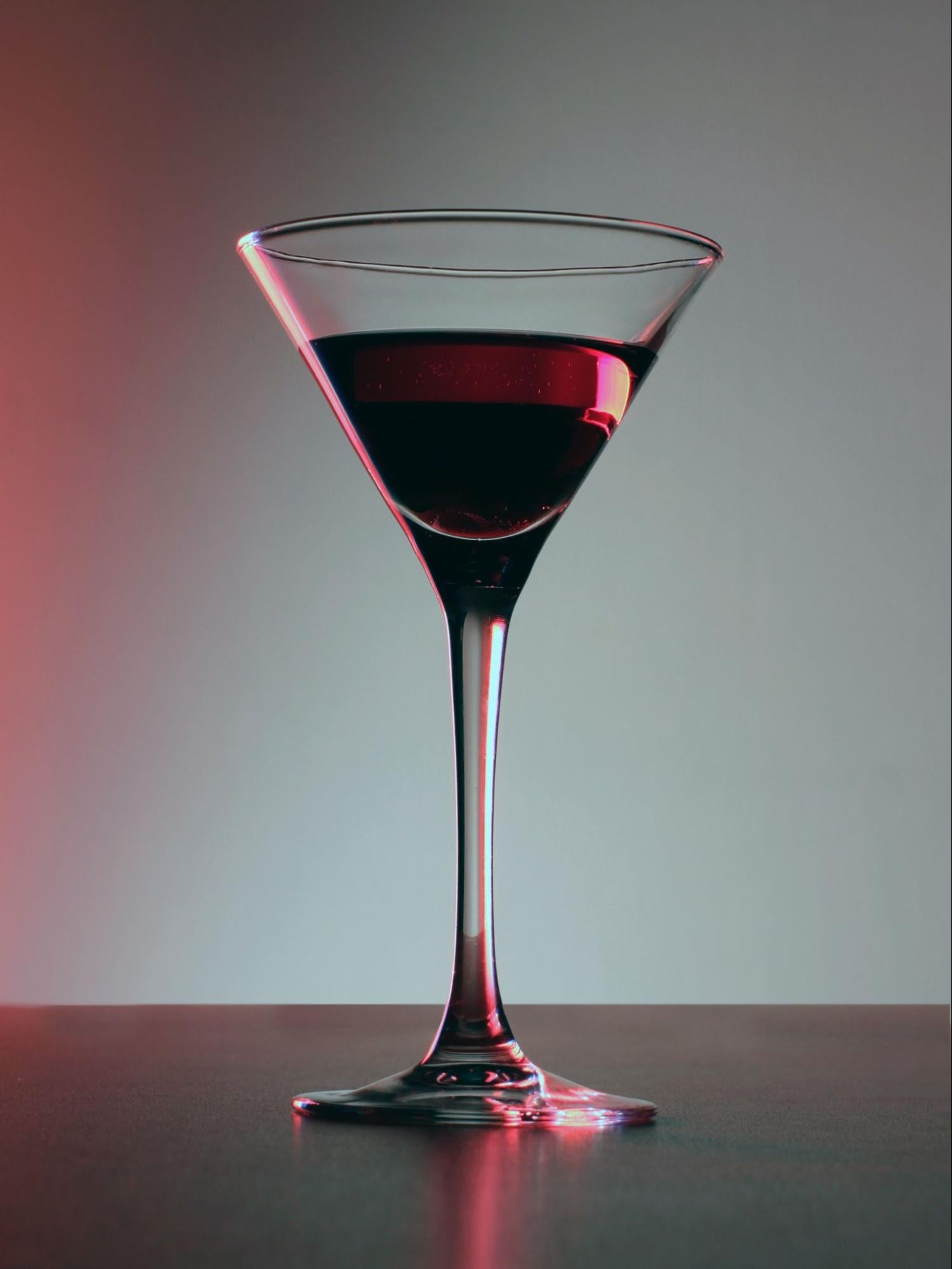 martini glass product photo