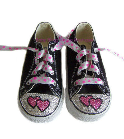 black swarovski converse