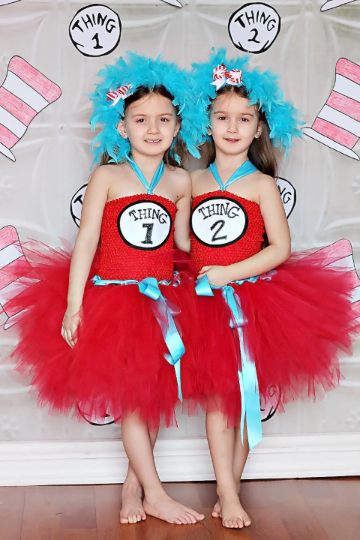 thing 1 and thing 2 tutu costumes