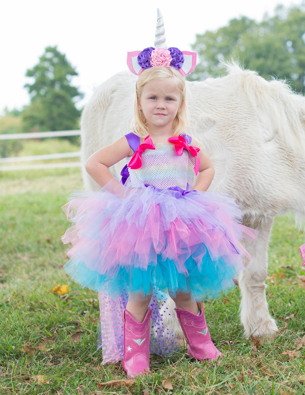 unicorn dress little girl