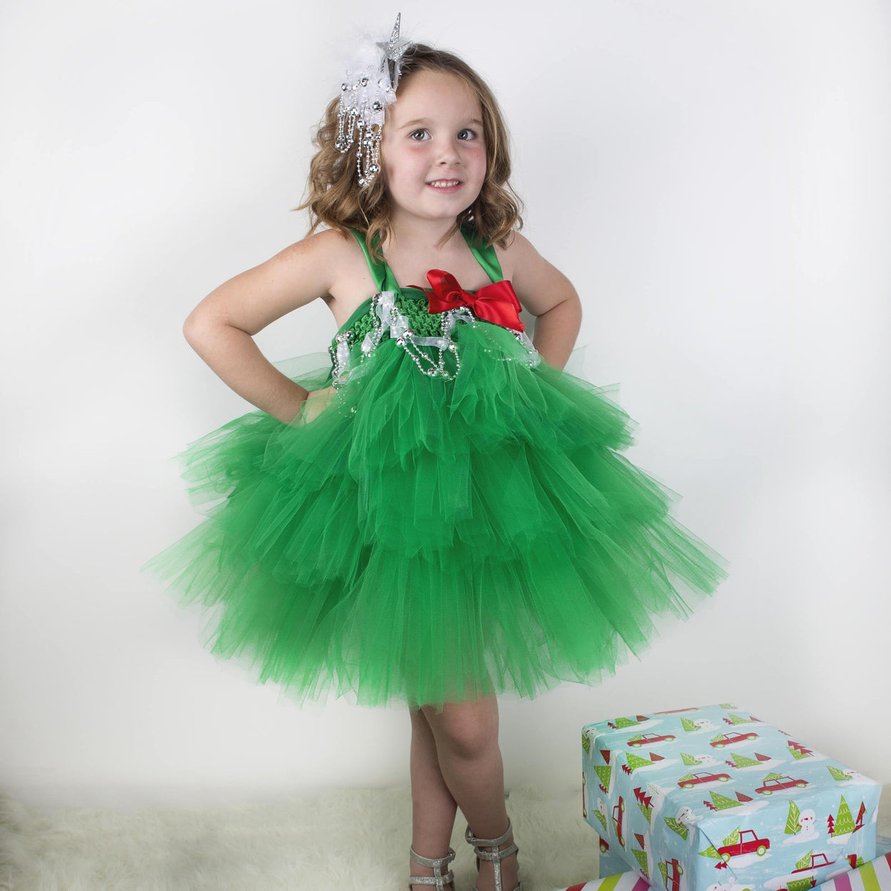 girls christmas tutu dress