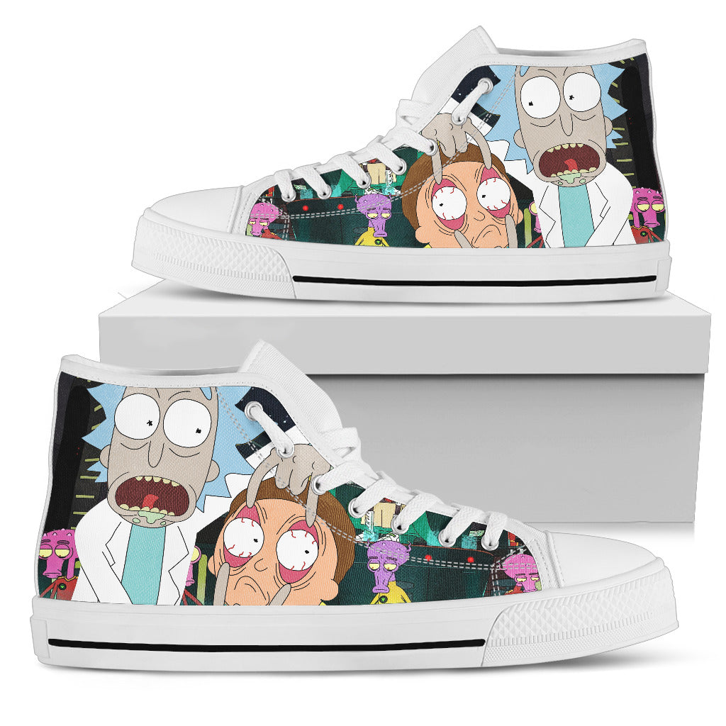 Rick and Morty custom canvas Shoes 