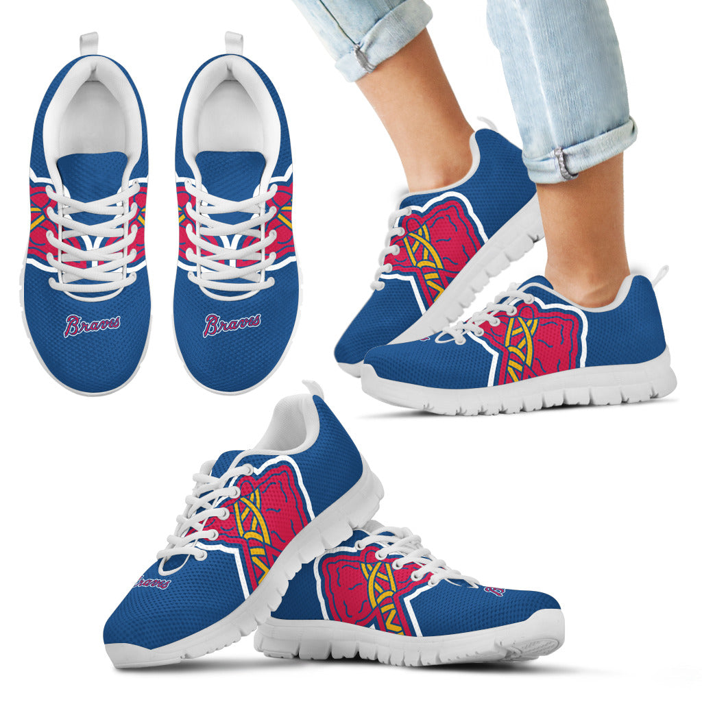 Atlanta Braves Fan Custom Unofficial Running Shoes Sneakers Trainers L ...