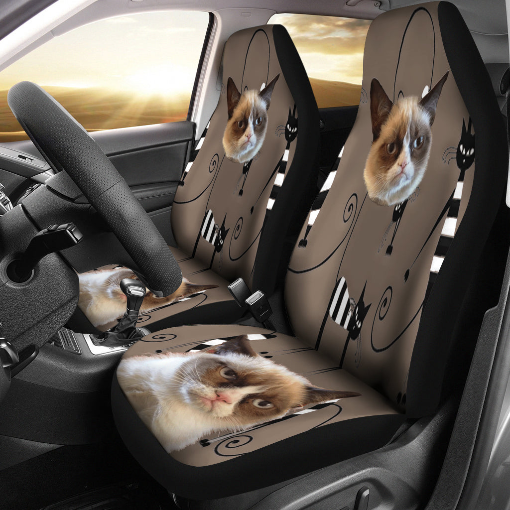 cat design car seat covers