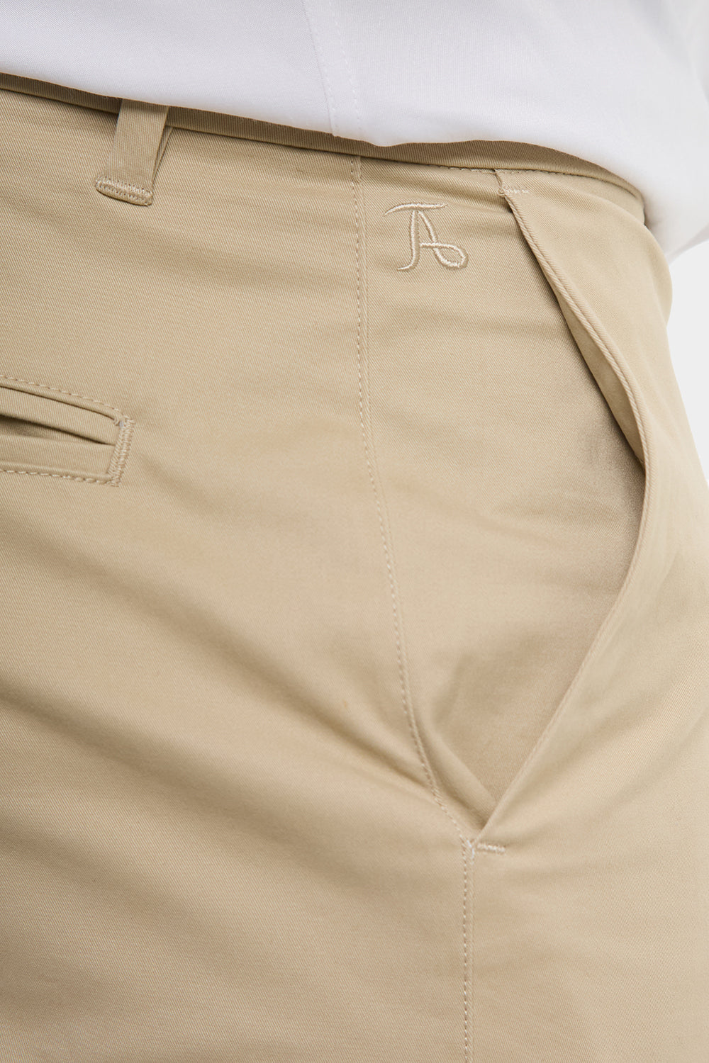 Muscle Fit Drawstring Chino Shorts in Stone - TAILORED ATHLETE - ROW