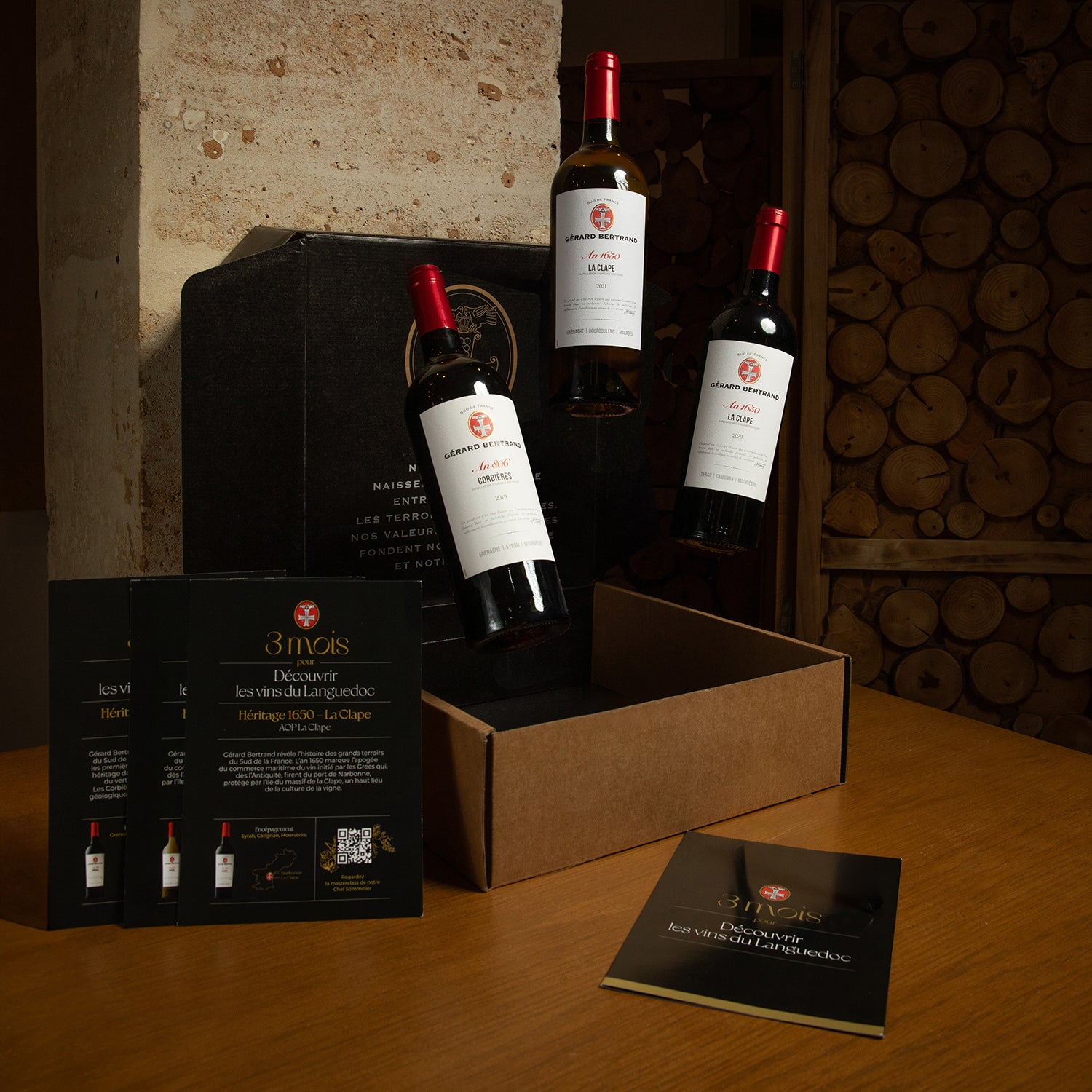 Coffret vin rouge 3 bouteilles OENOLOGUE - Vins et Cadeaux