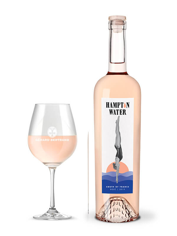 Hampton water bon jovi gérard bertrand rosé wine bottle shot gold medal best wine of the world competition