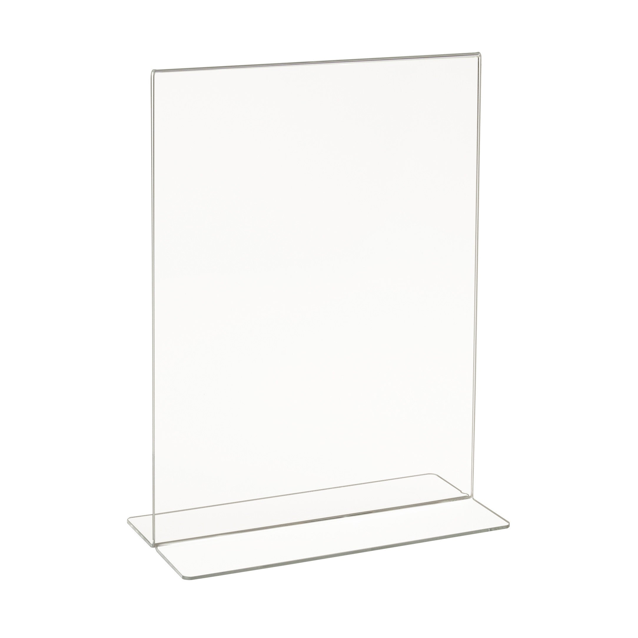 Signholder, Counter Top, 11"H X 8-1/2"W Bottom Load Plexi