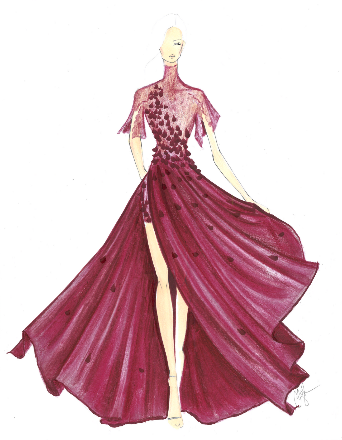 Fashion Dress Illustration 2024
