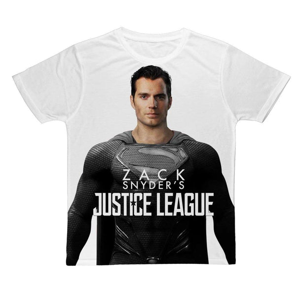 Classic Canvas Superman In Black Suit Tee Zack Snyders Justice Leag 