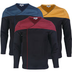 NEW Star Trek For Picard 2 Command Starfleet Cosplay Uniform Top | Red Blue Gold Costume Shirt