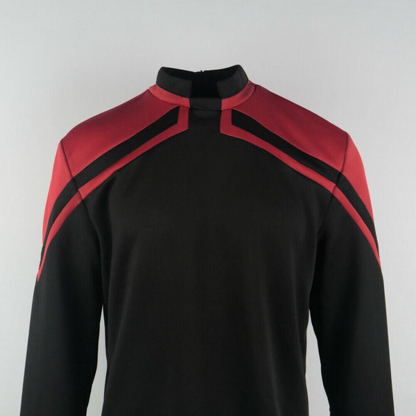Mens Star Trek Admiral JL Picard Uniform Costume Startfleet Shirt
