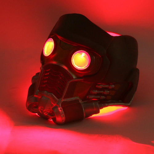 Vedrørende Astrolabe Breddegrad Star-Lord LED Eye Mask Lights Glow Helmet Infinity War Peter Quill Sup