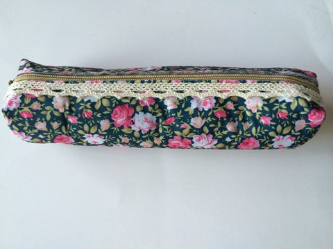 large floral pencil case