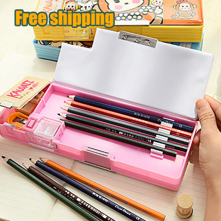 two sided pencil box