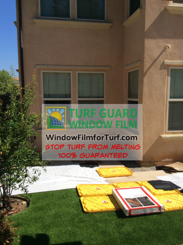 Prevent windows from melting Artificial Turf