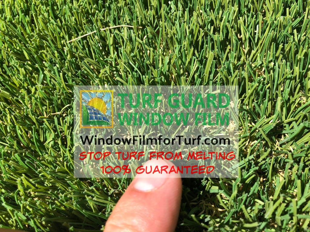 window film to protect turf