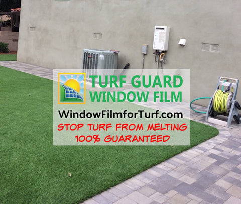 window film for turf protection from window reflection