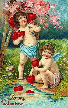 victorian valentines day card
