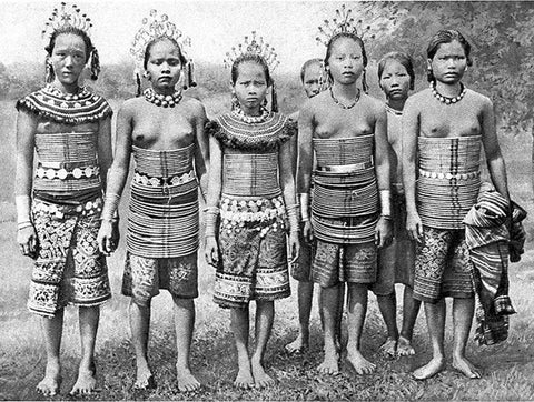 Sea dyak women, Sarawak