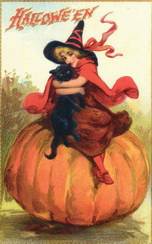 vintage halloween card