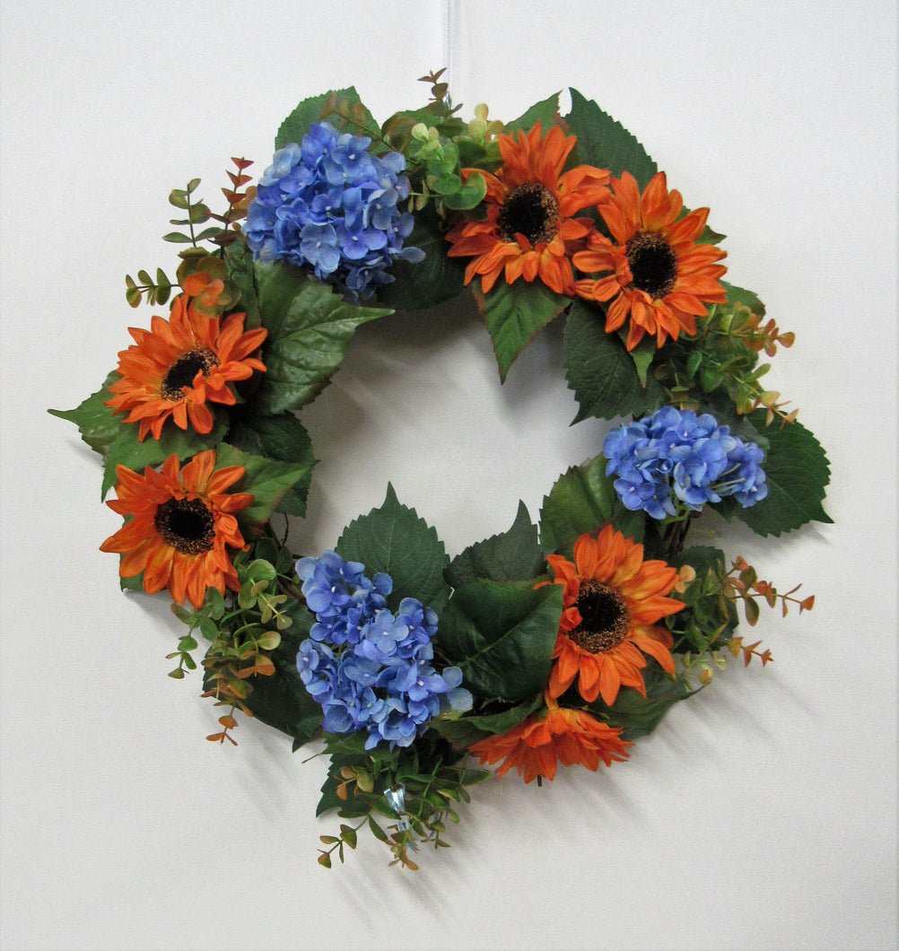 Wedding Supplies Artificial Sunflower Silk Fall Front Door Wreath