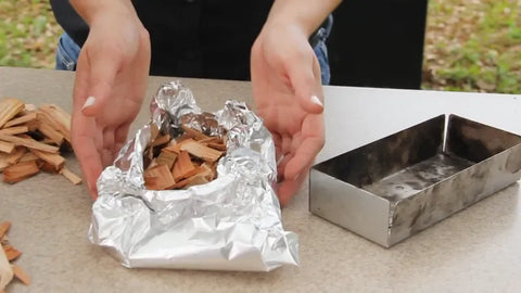 You can substitute a smoker box using an aluminum foil