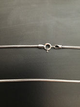 925 silver oxidized snake chain 2 mm