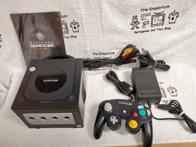 black gamecube system gamecube gc