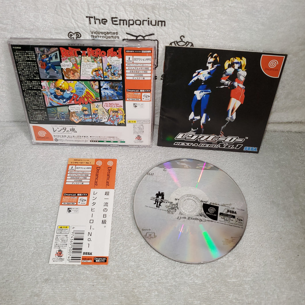 Rent A Hero No 1 Sega Dreamcast Dc Japan Dream Cast The Emporium Retrogames And Toys
