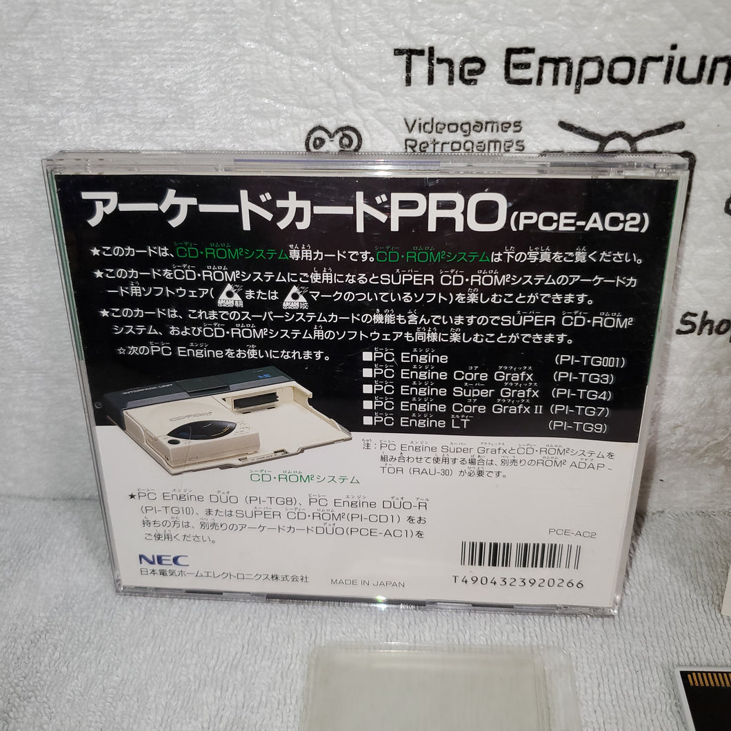 Arcade Card Pro Pc Engine Nec Pce Turbografx Coregrafx Pcengine Japa The Emporium Retrogames And Toys