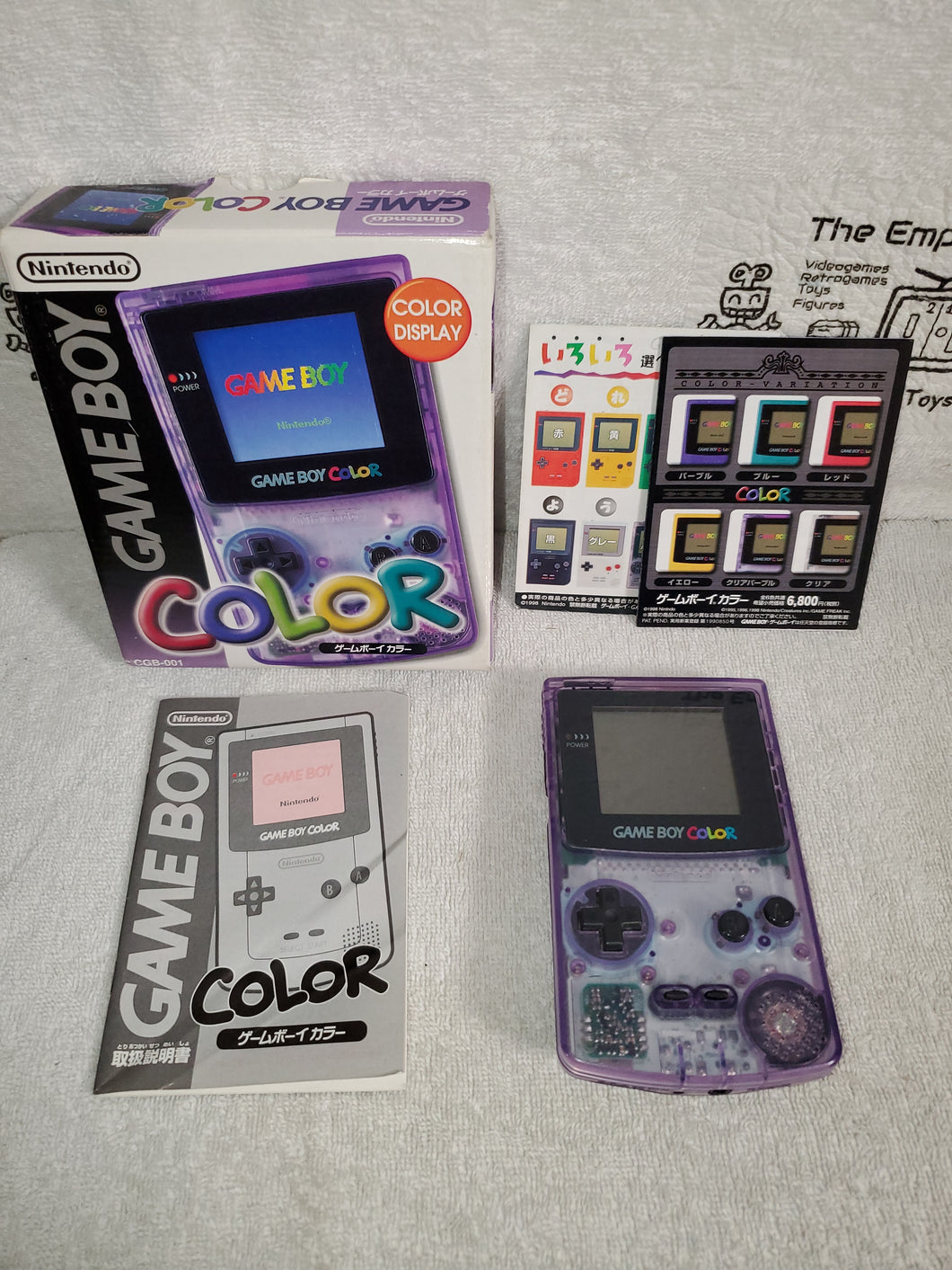 Gameboy Color Clear Purple Console Nintendo Gameboy Gb Gbc Color Fc The Emporium Retrogames And Toys