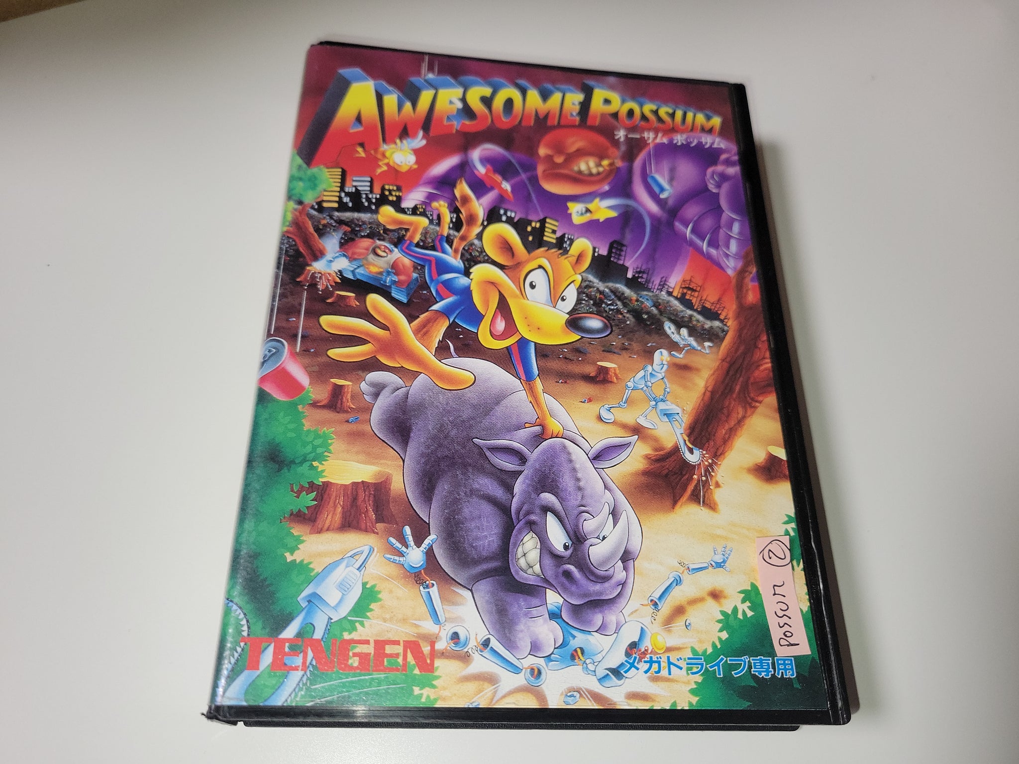 Awesome Possum Kicks Dr. Machino's Butt! - Sega MD MegaDrive