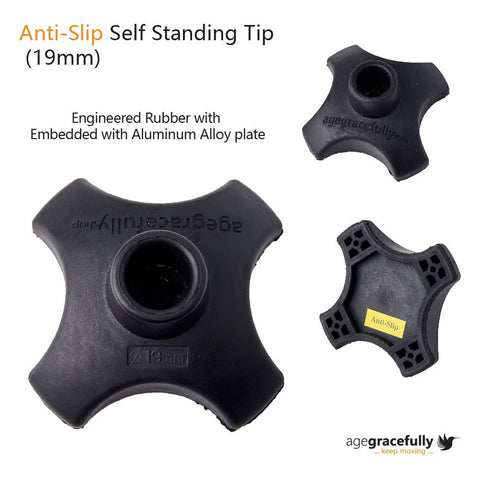 Anti Slip Self Standing Tip 19mm