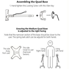  User Guide, Assembling Quad Base