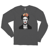 Frida Kahlo With Flowers Poster Artwork Long Sleeve Shirt