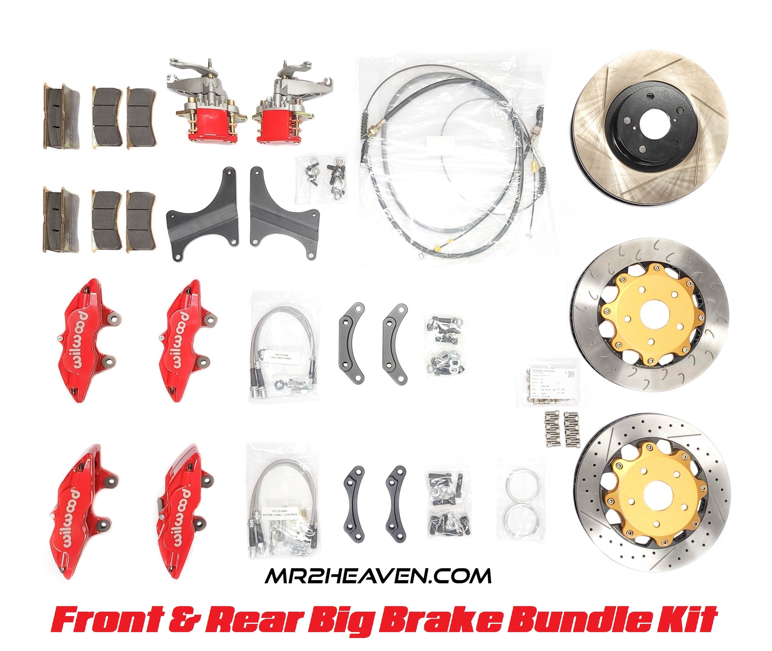 MR2Heaven Ultimate Wilwood FRONT & REAR Big Brake Bundle Kit - 1991-1998 MR2