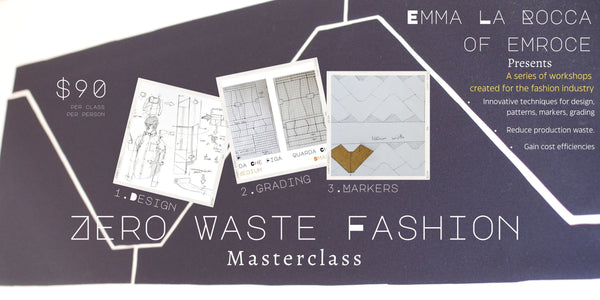 zero waste fashion design classes taught by emma la rocca of emroce swimwear