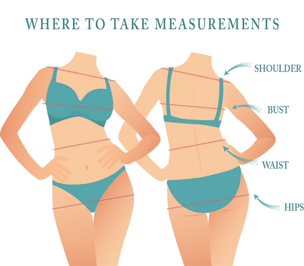 how to measure hips where to take measurements for swimwear emrose emroce zw