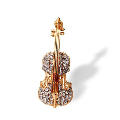 Fashion Violin Brooch - Artistic Pod