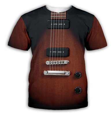 Guitar Art T-shirt - Artistic Pod