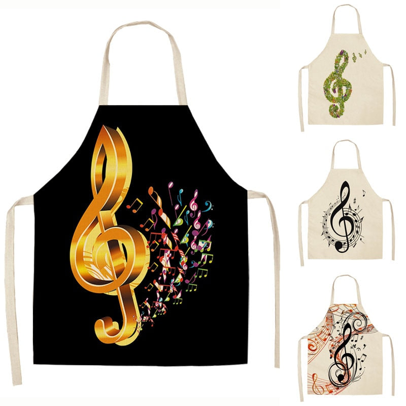 Music Notes Apron - Artistic Pod