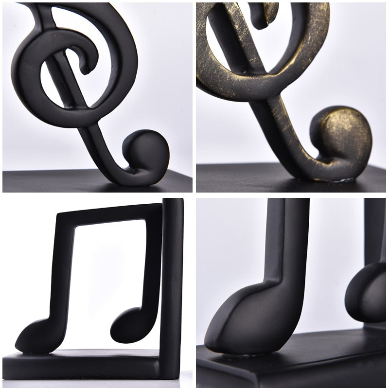 Music Notes Bookend Set Artistic Pod