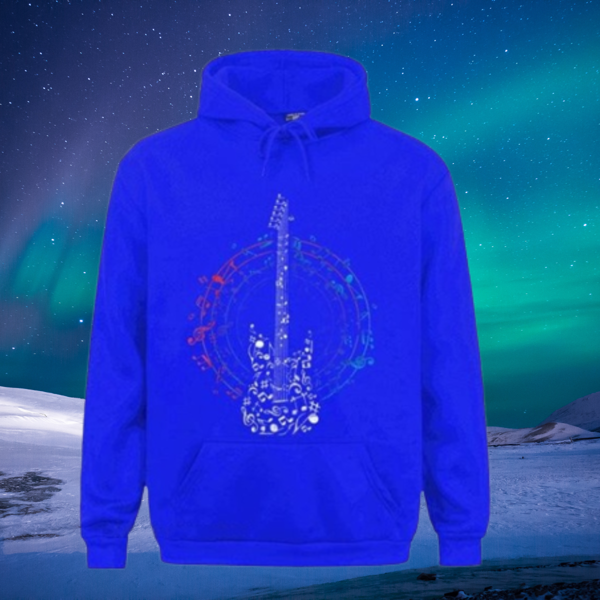 Circle Music Note Guitar Hoodie