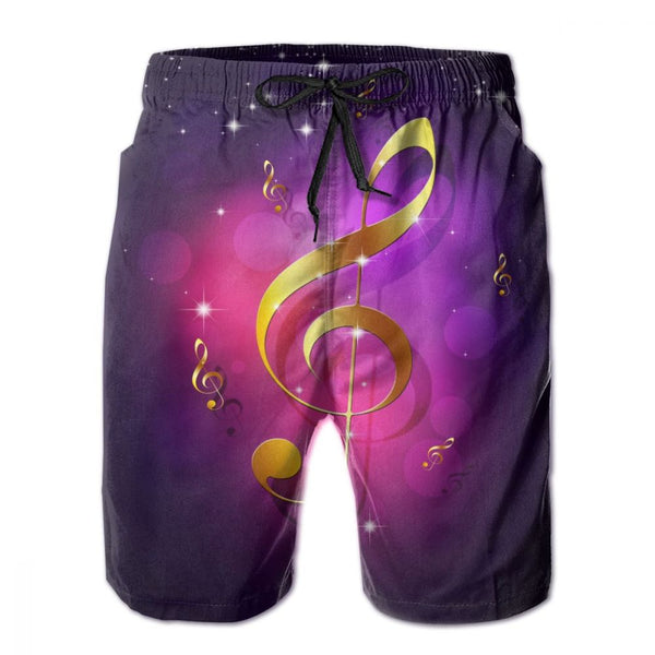 3D Music Man's Shorts - Artistic Pod