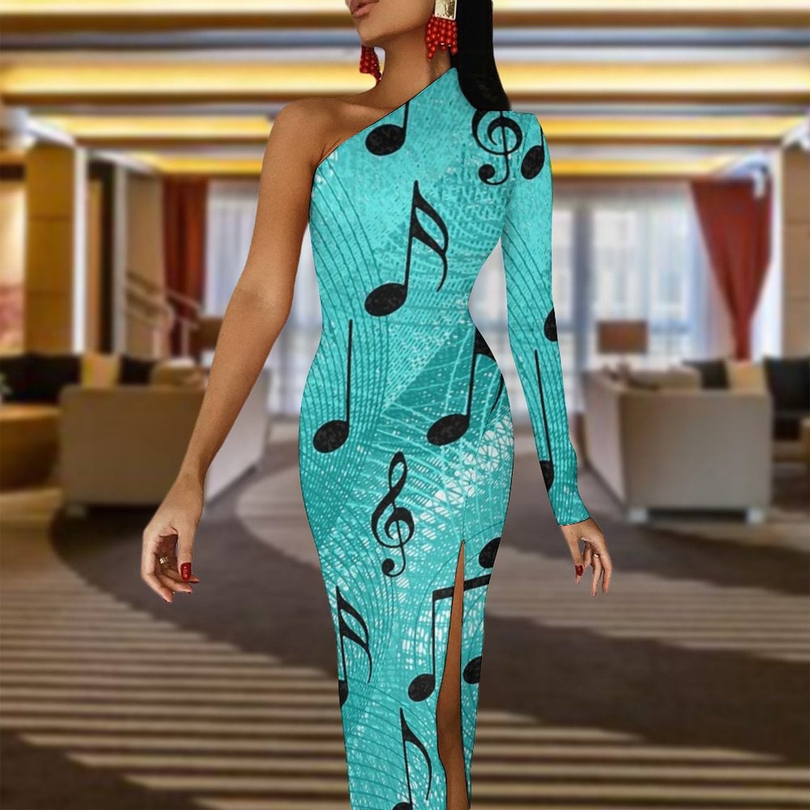 Music Notes Maxi Dress