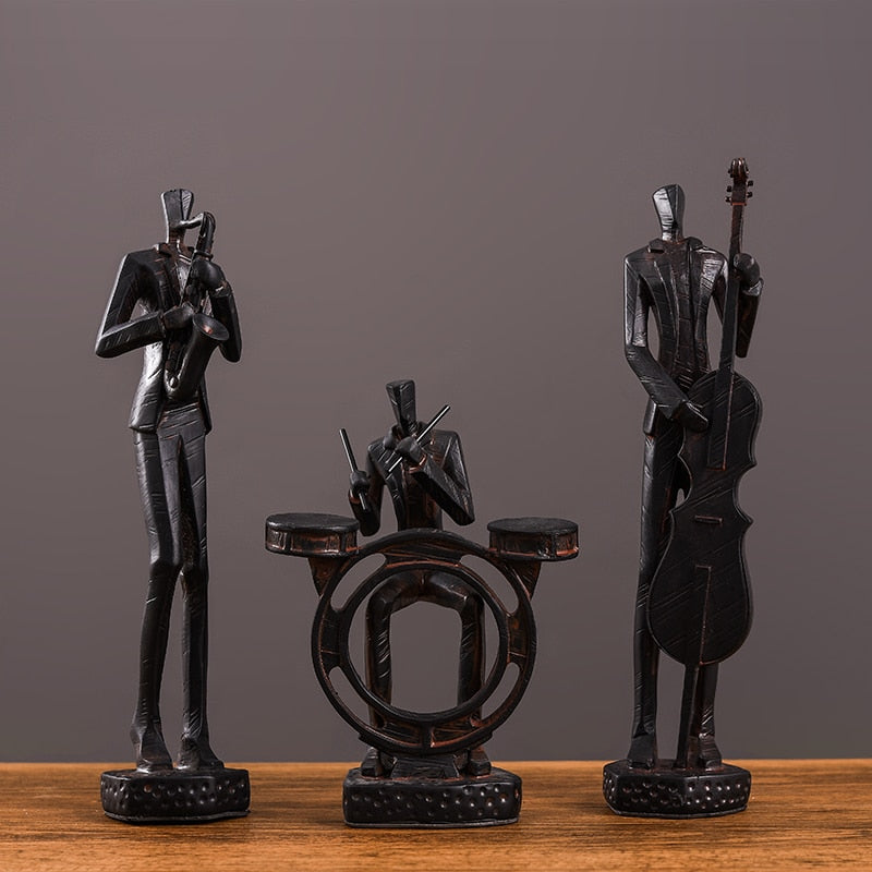 Nordic Music Band Character Sculpture