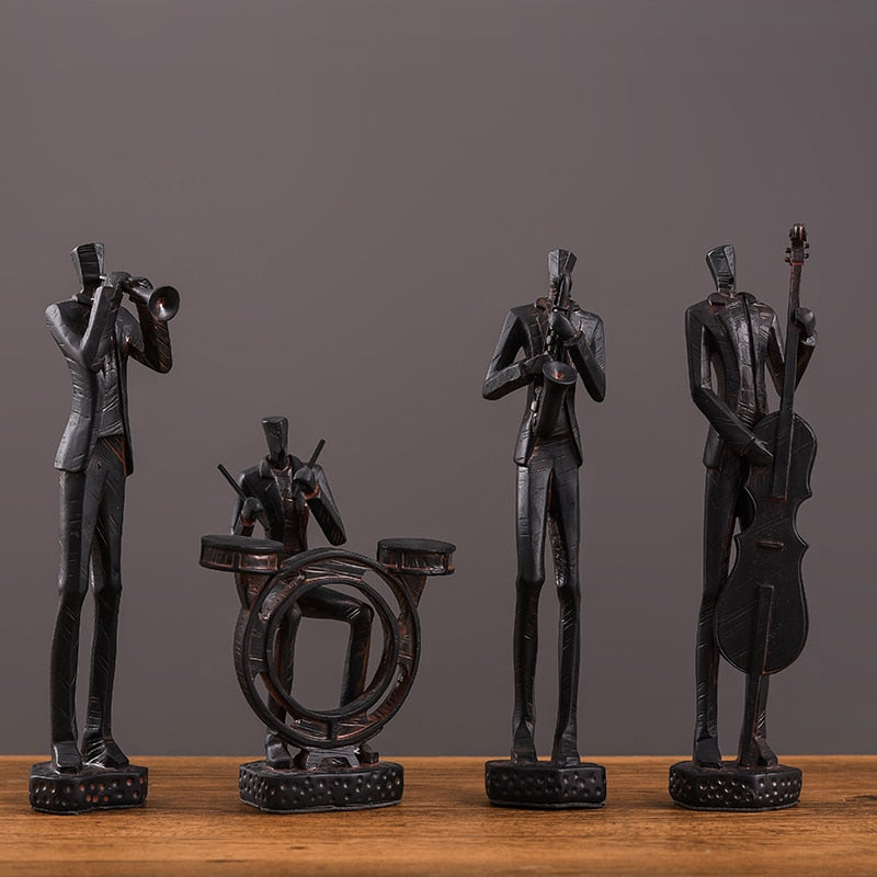 Nordic Music Band Character Sculpture