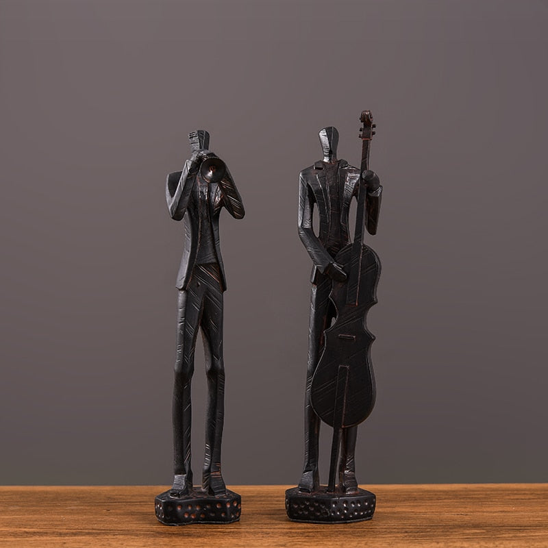 Nordic Music Band Character Sculpture